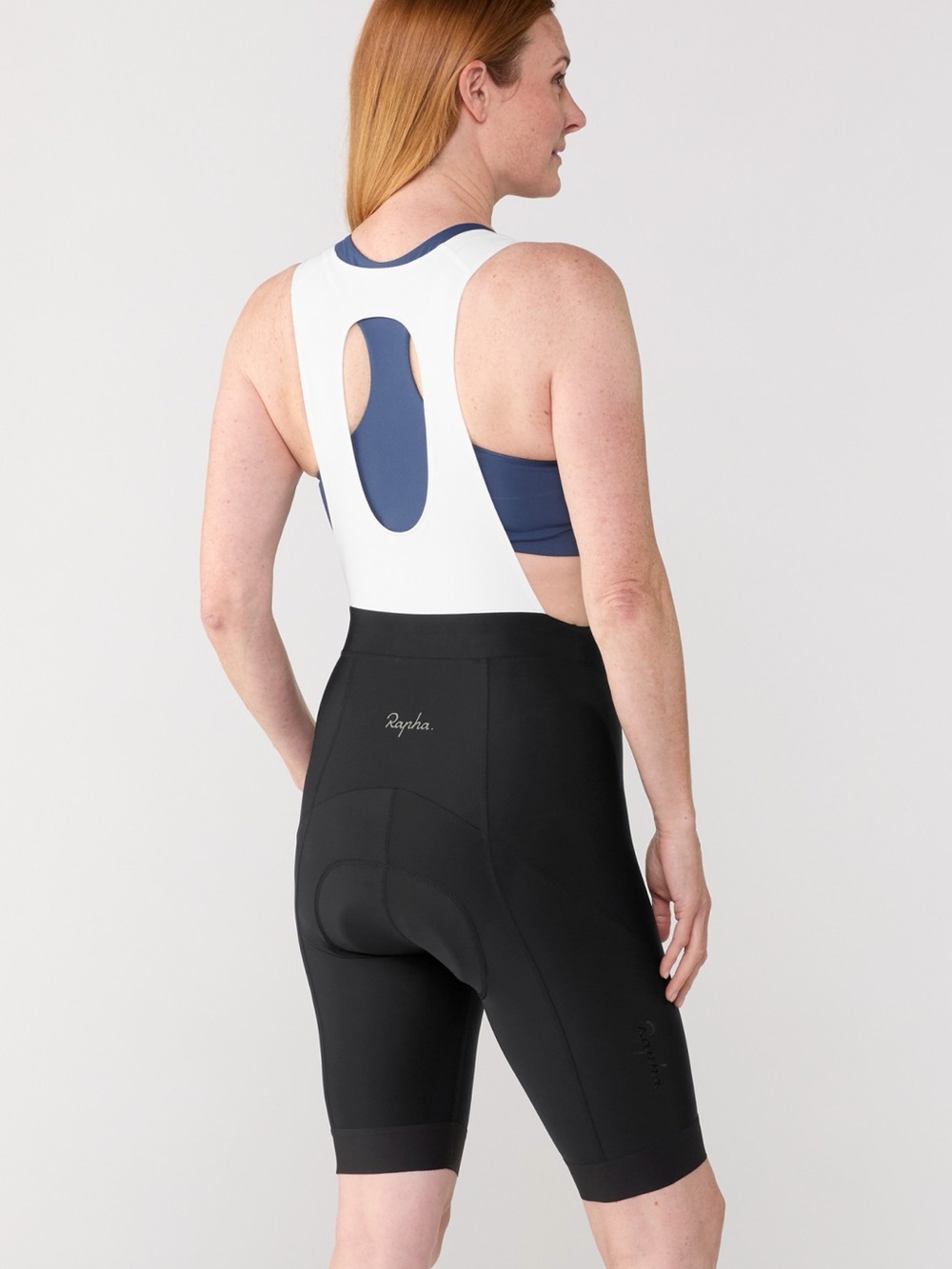 Rapha Women’s Core Cycling Bib Shorts Chamois Pad in Black White M - Picture 2 of 15